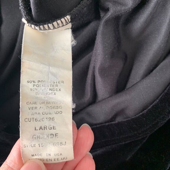 My Michelle Womens Black Maxi Velvet Grunge Whimsigoth Witchy Skirt L USA Party - Picture 3 of 5